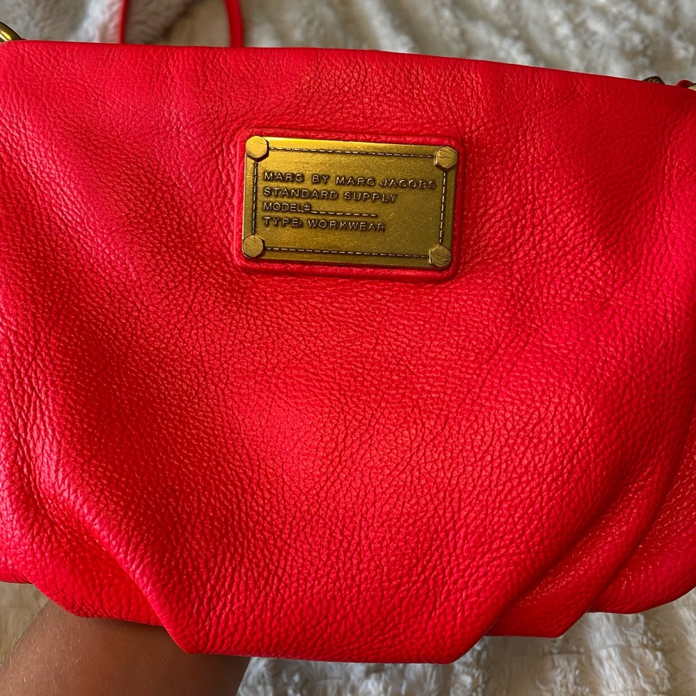 Marc by Marc Jacobs Crossbody Bag Bright Pink Gold Hardware